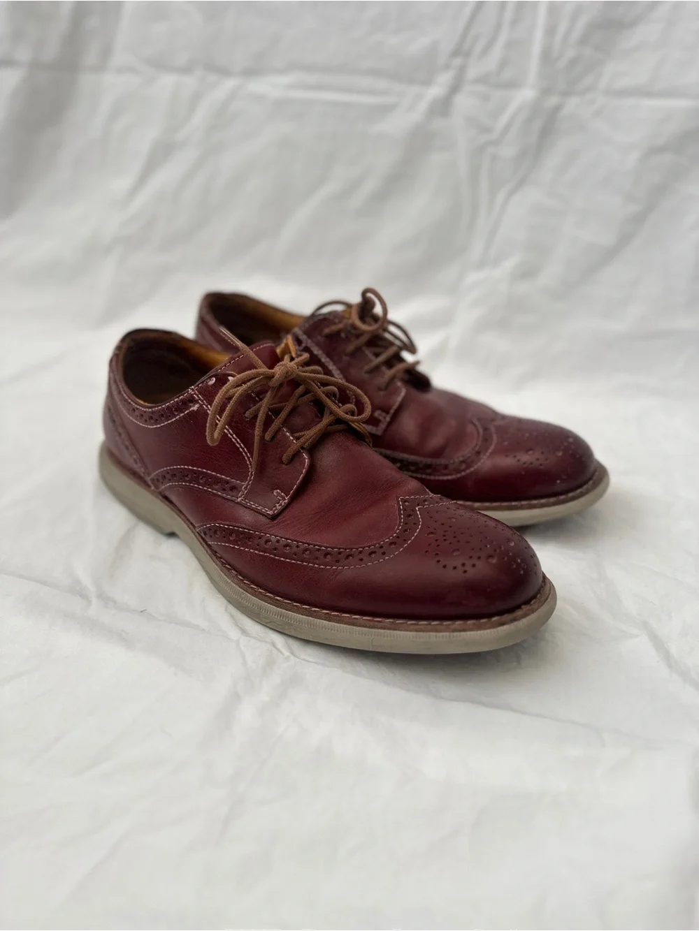 Sperry Burgundy Leather Wingtip Oxfords